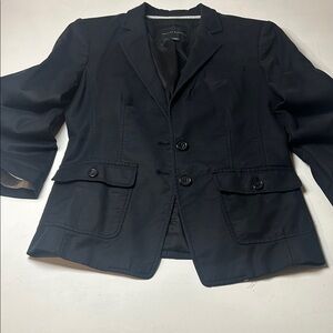Banana Republic Black Women's Cotton Blazer